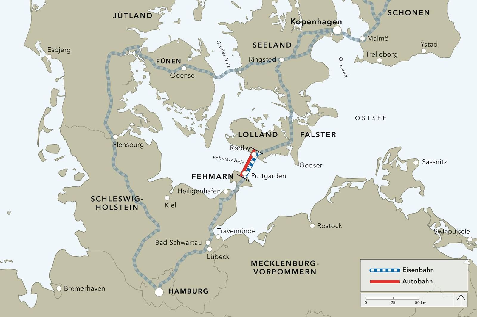 Fermern tunnel map