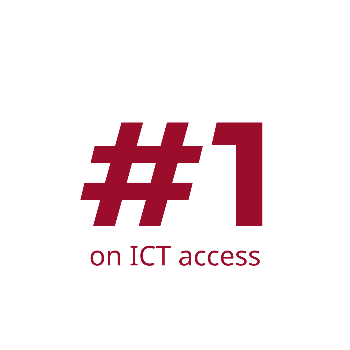 No. 1 on ICT access