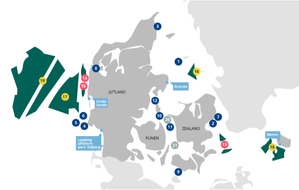 Wind energy projects in Denmark