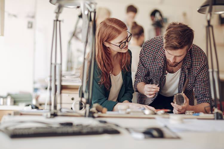 Creative teamwork in the sun light