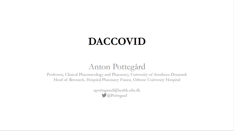 Anton Pottegård - DAC COVID - Invest in Denmark