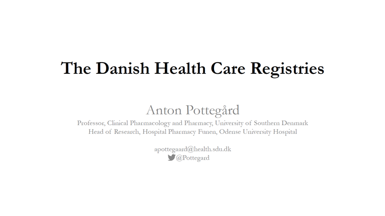 Danish health care registries
