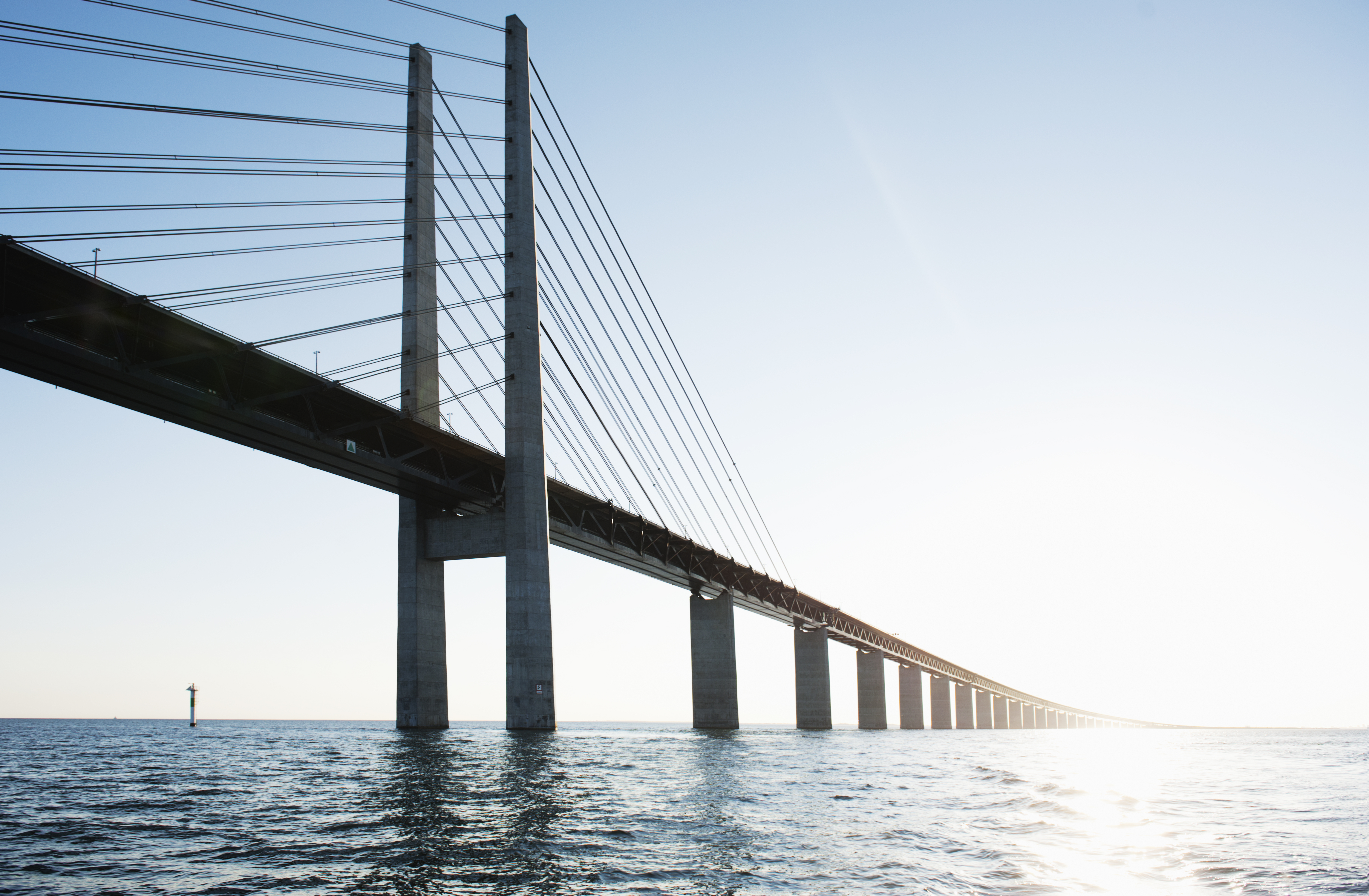 Oresund brigde between Denmark and Sweden
