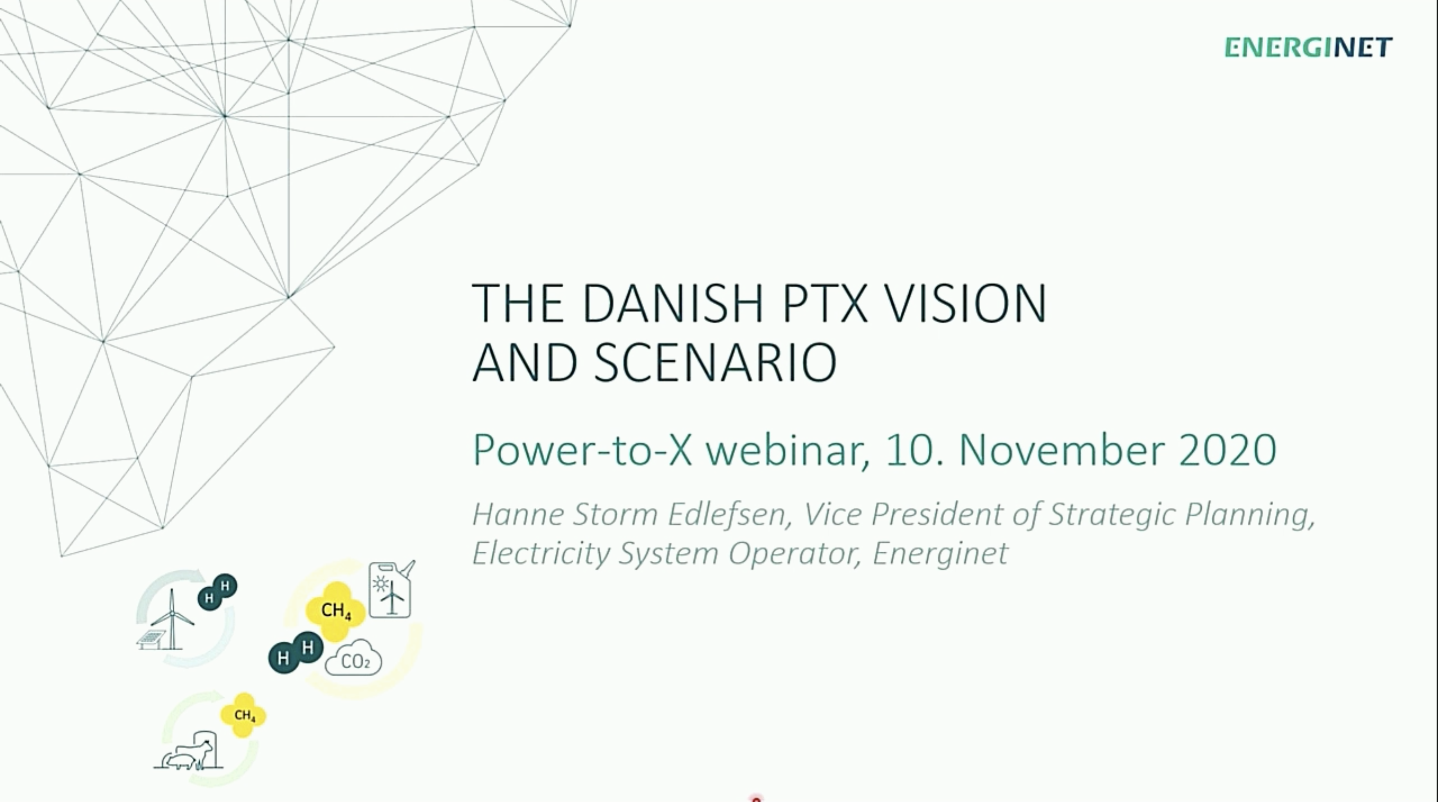 Hanne Storm Edlefsen, Chief of Strategic Planning, Energinet at the PtX conference