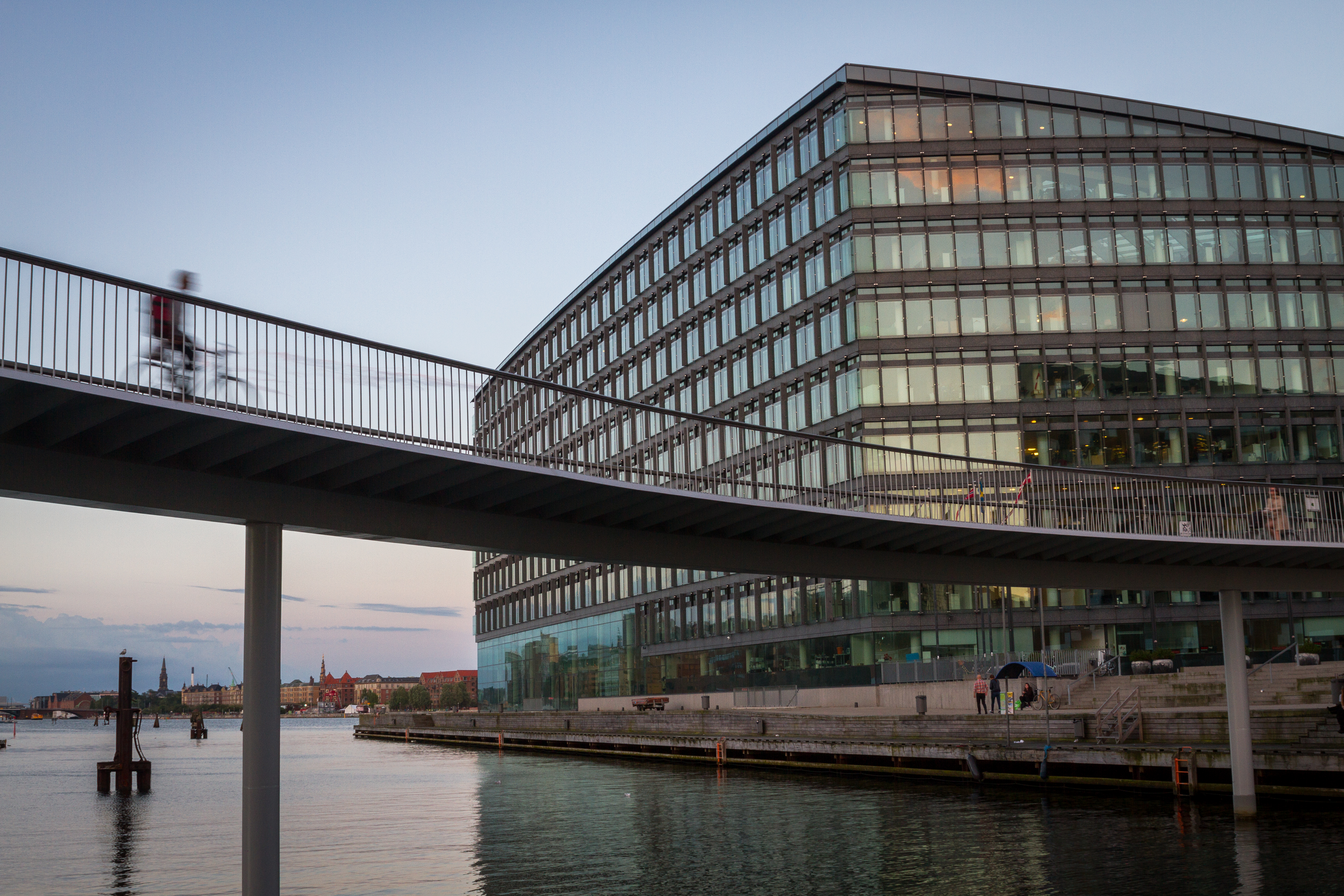 Bicycle snake at Bryggebro bridge in Copenhagen