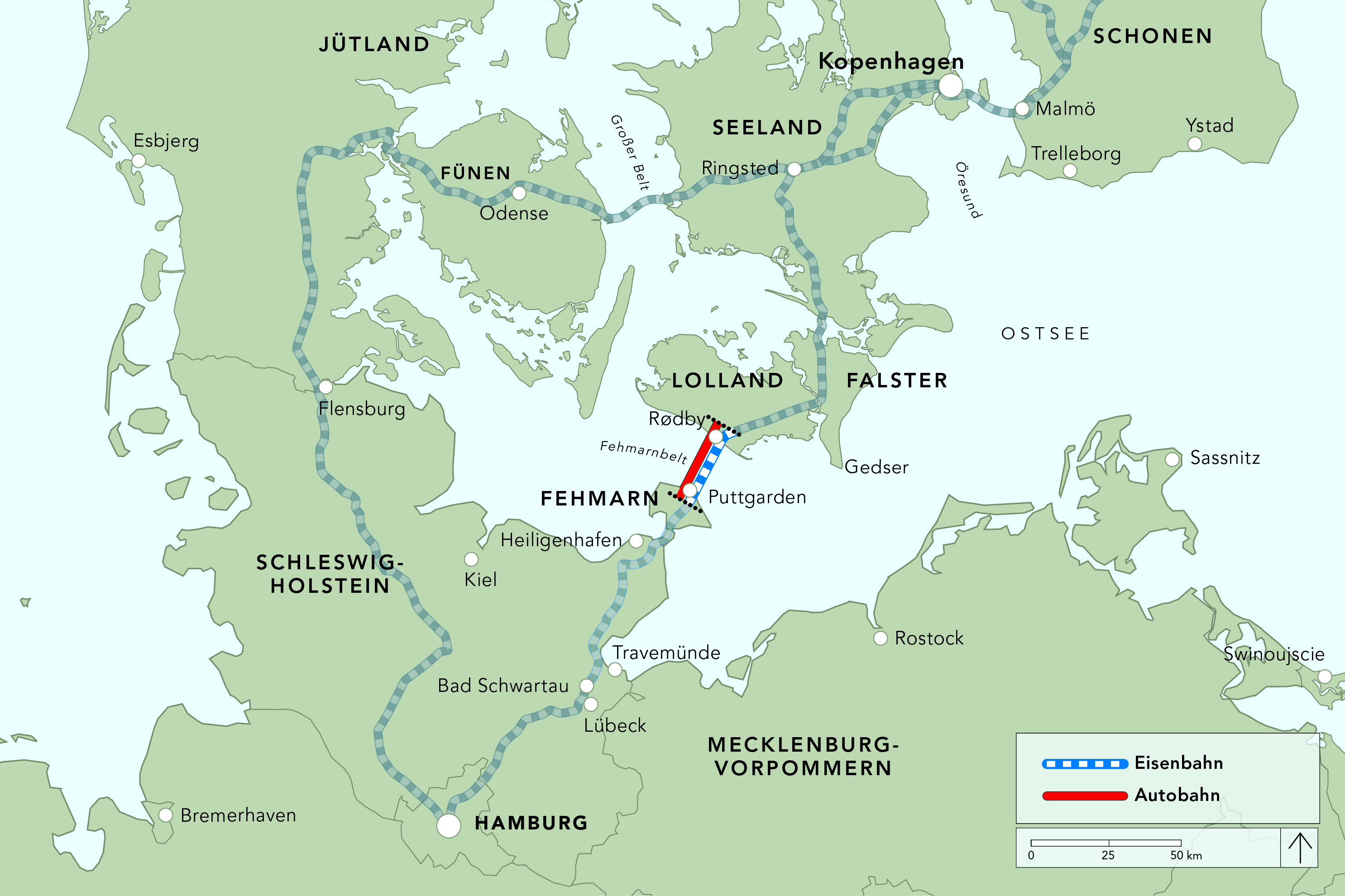Fermern tunnel map