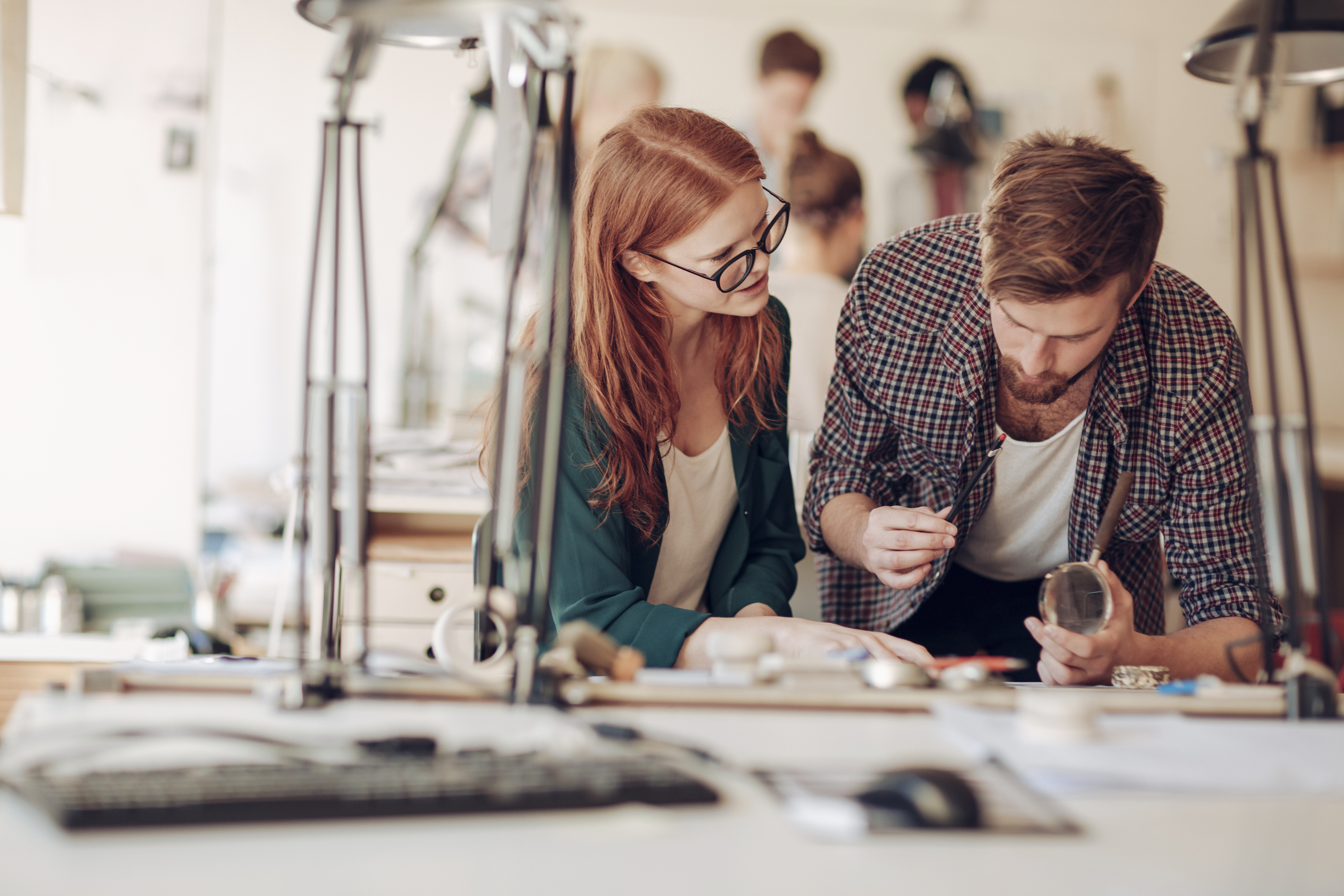 Creative teamwork in the sun light