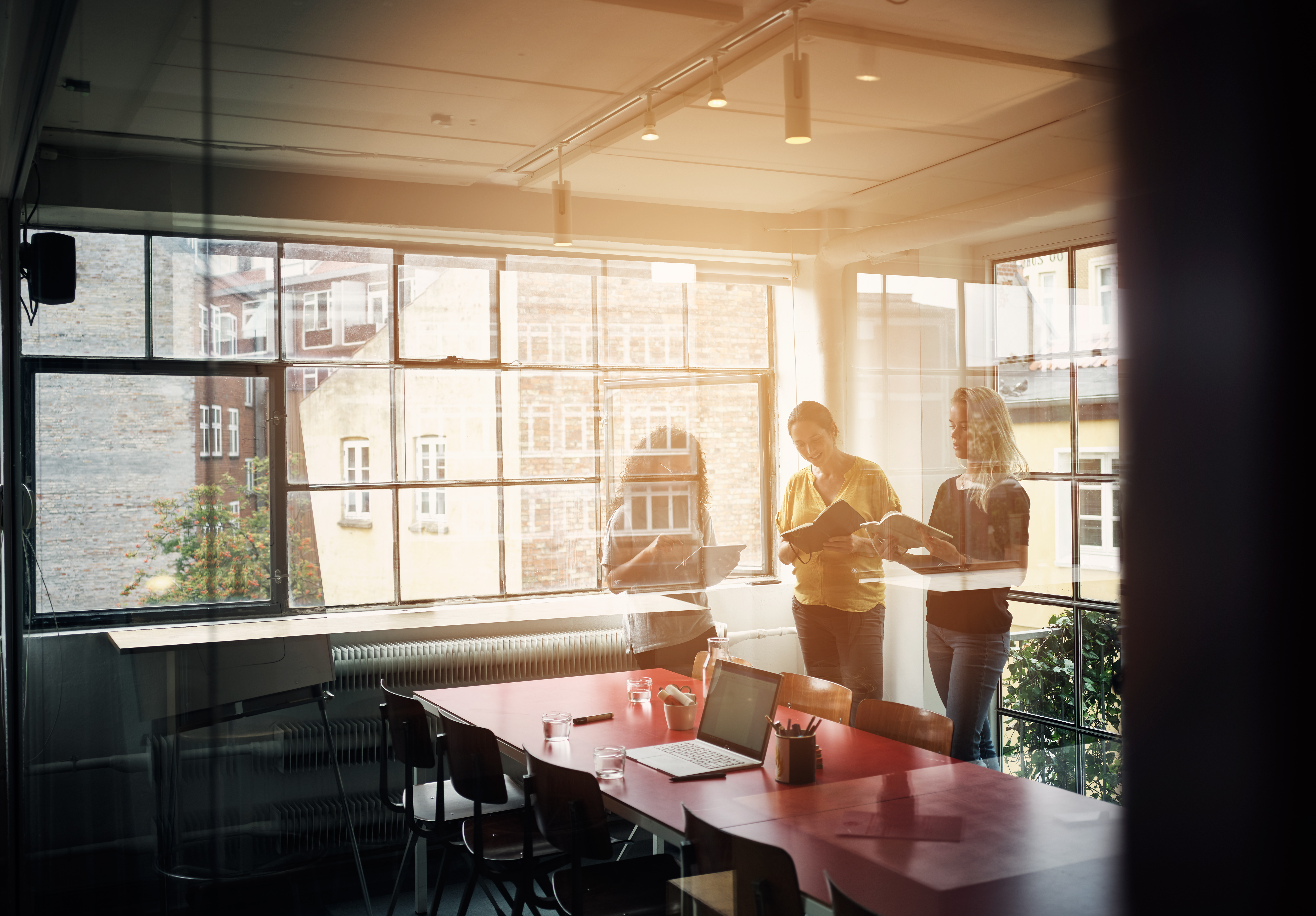 Businesswomen working in a team