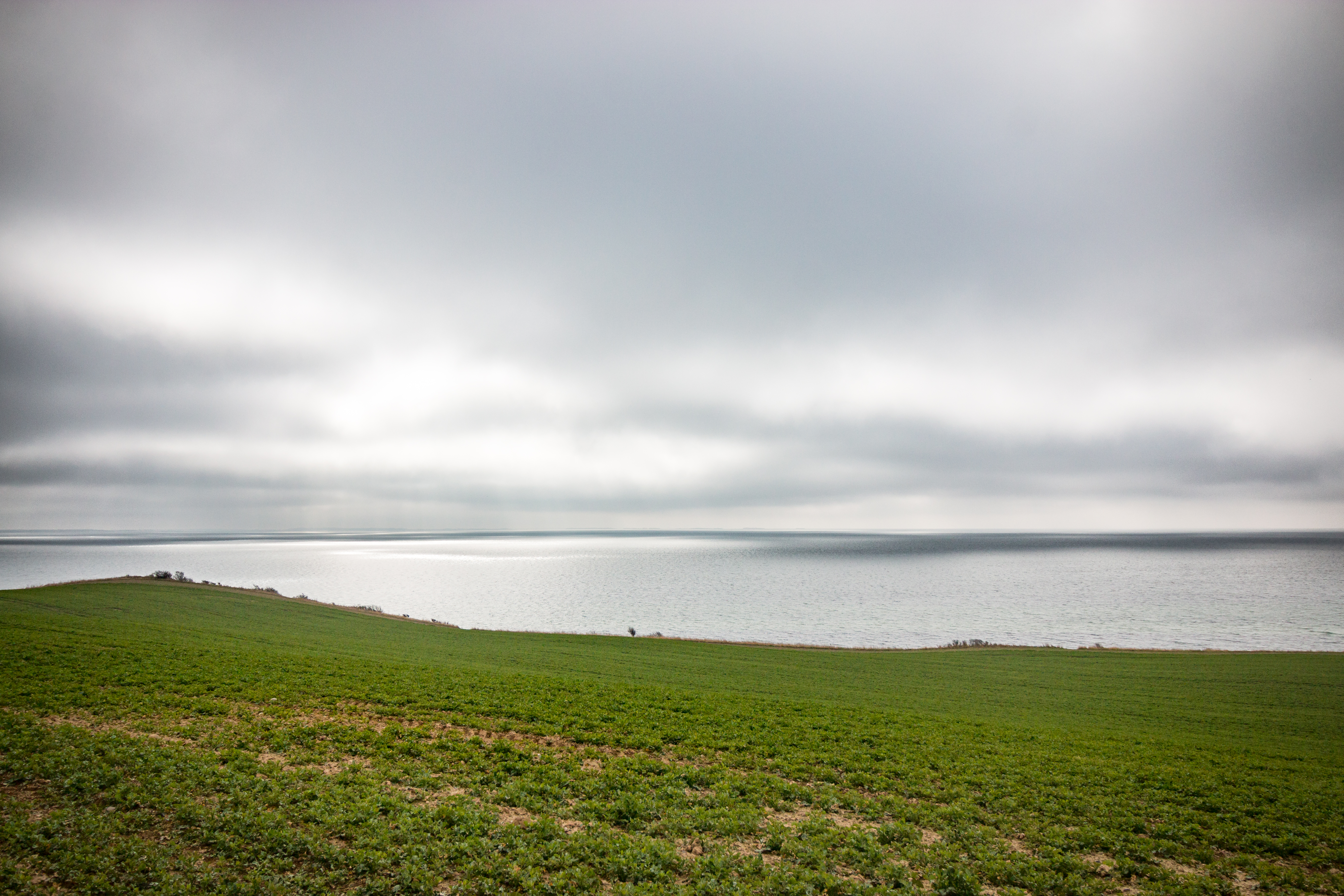 Overlook of  the Baltic Sea from southern Zealand in Denmark